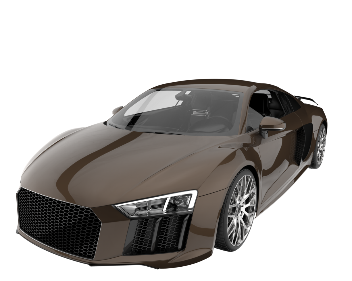 Sport car isolated on transparent background. 3d rendering - illustration png