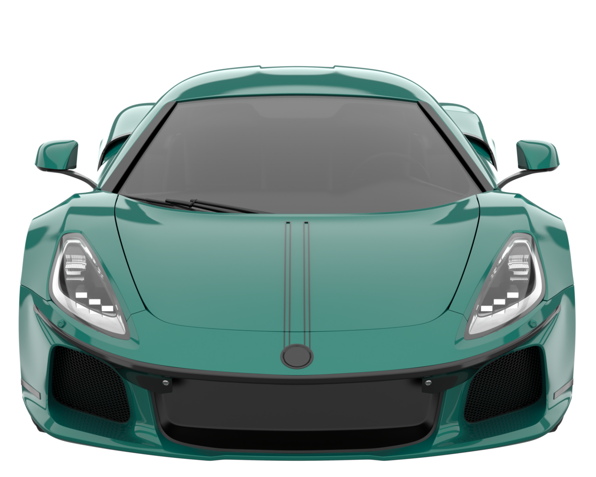 Sport car isolated on transparent background. 3d rendering - illustration png