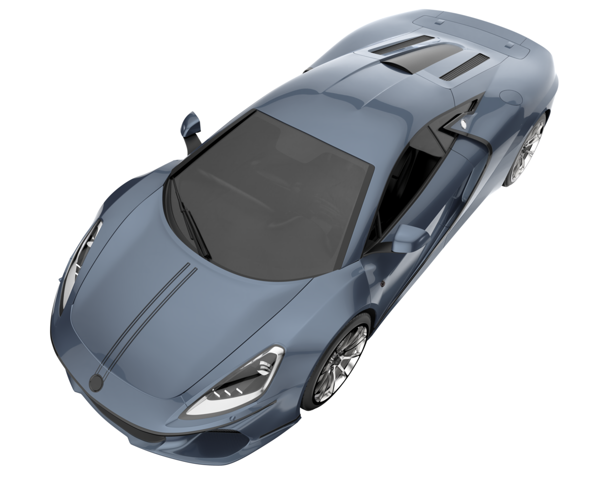 voiture de sport isolée sur fond transparent. rendu 3d - illustration png