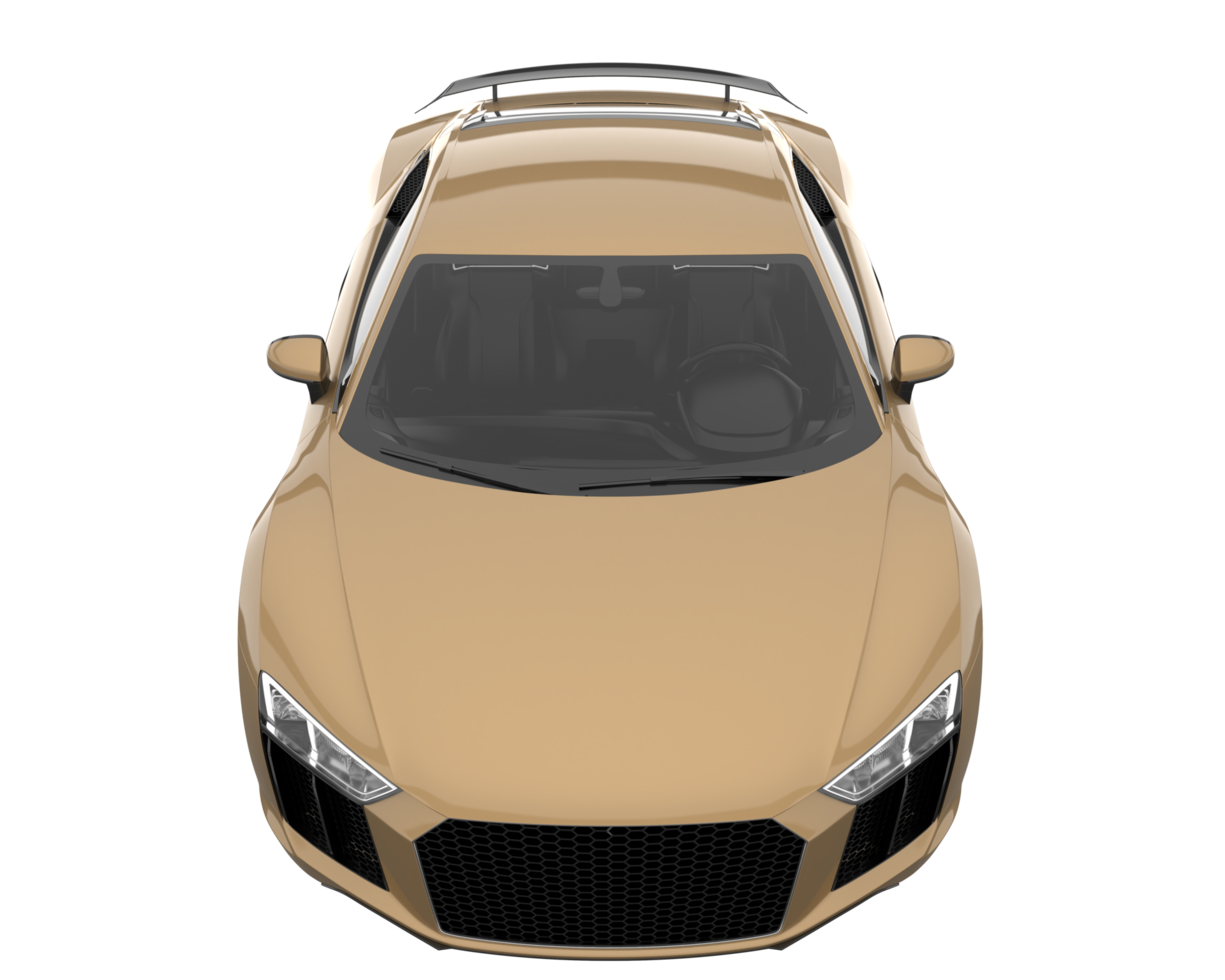 Sport car isolated on transparent background. 3d rendering - illustration png