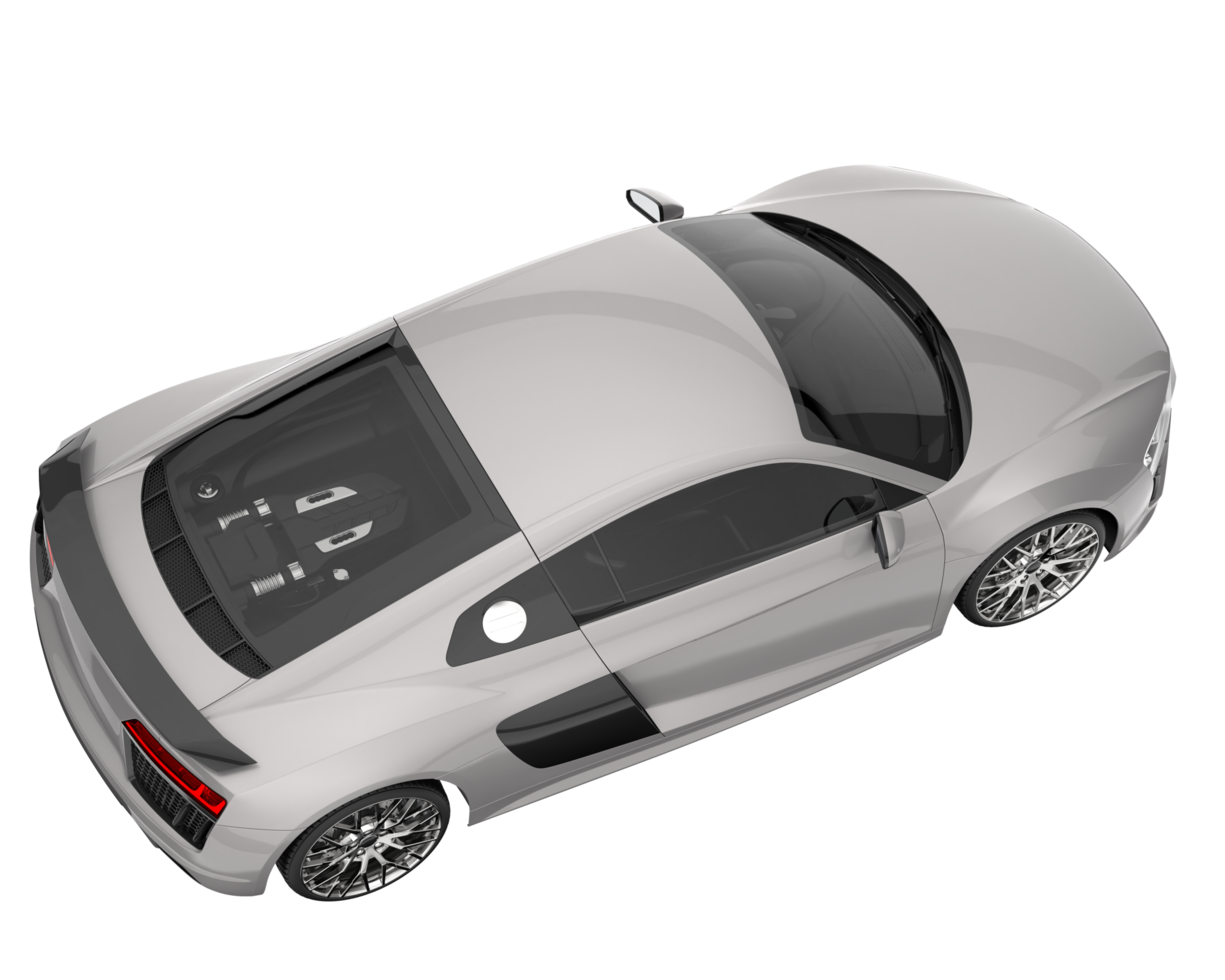 Sport car isolated on transparent background. 3d rendering - illustration png