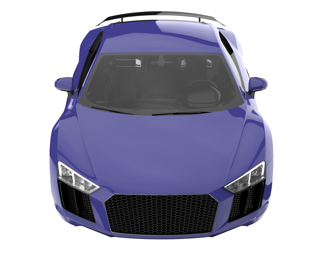 Sport car isolated on transparent background. 3d rendering - illustration png