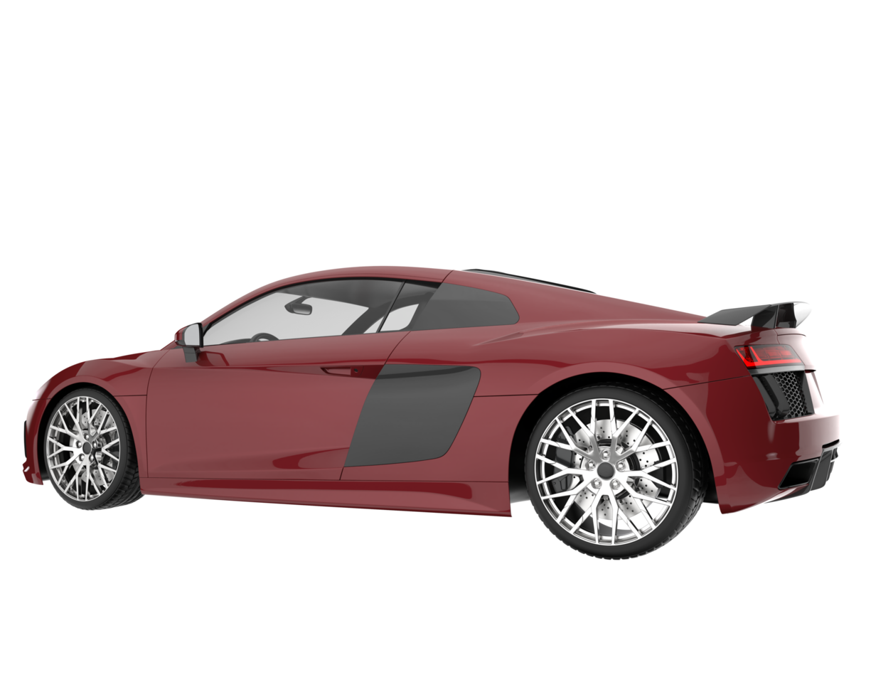 Sport car isolated on transparent background. 3d rendering - illustration png