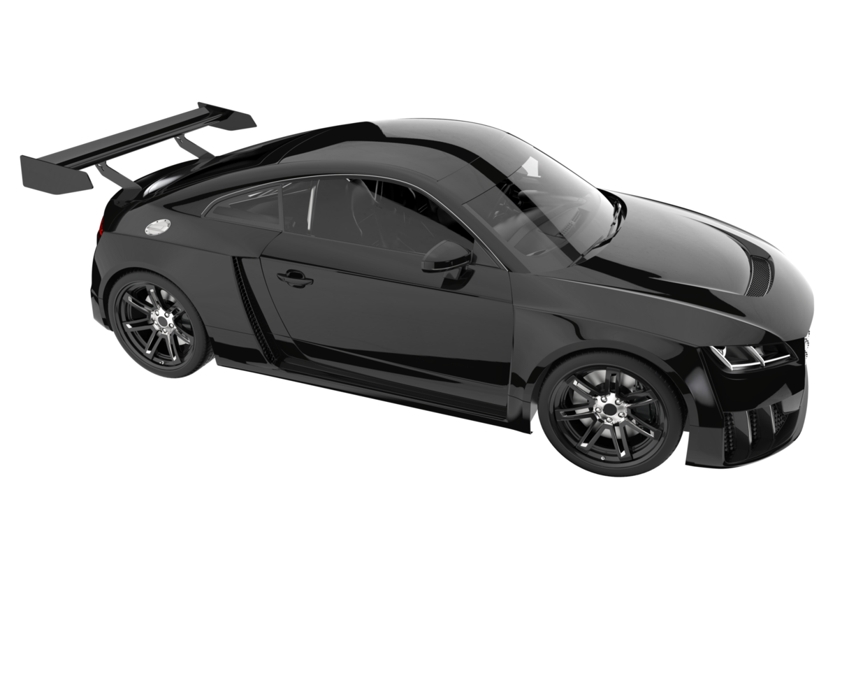 Sport car isolated on transparent background. 3d rendering - illustration png