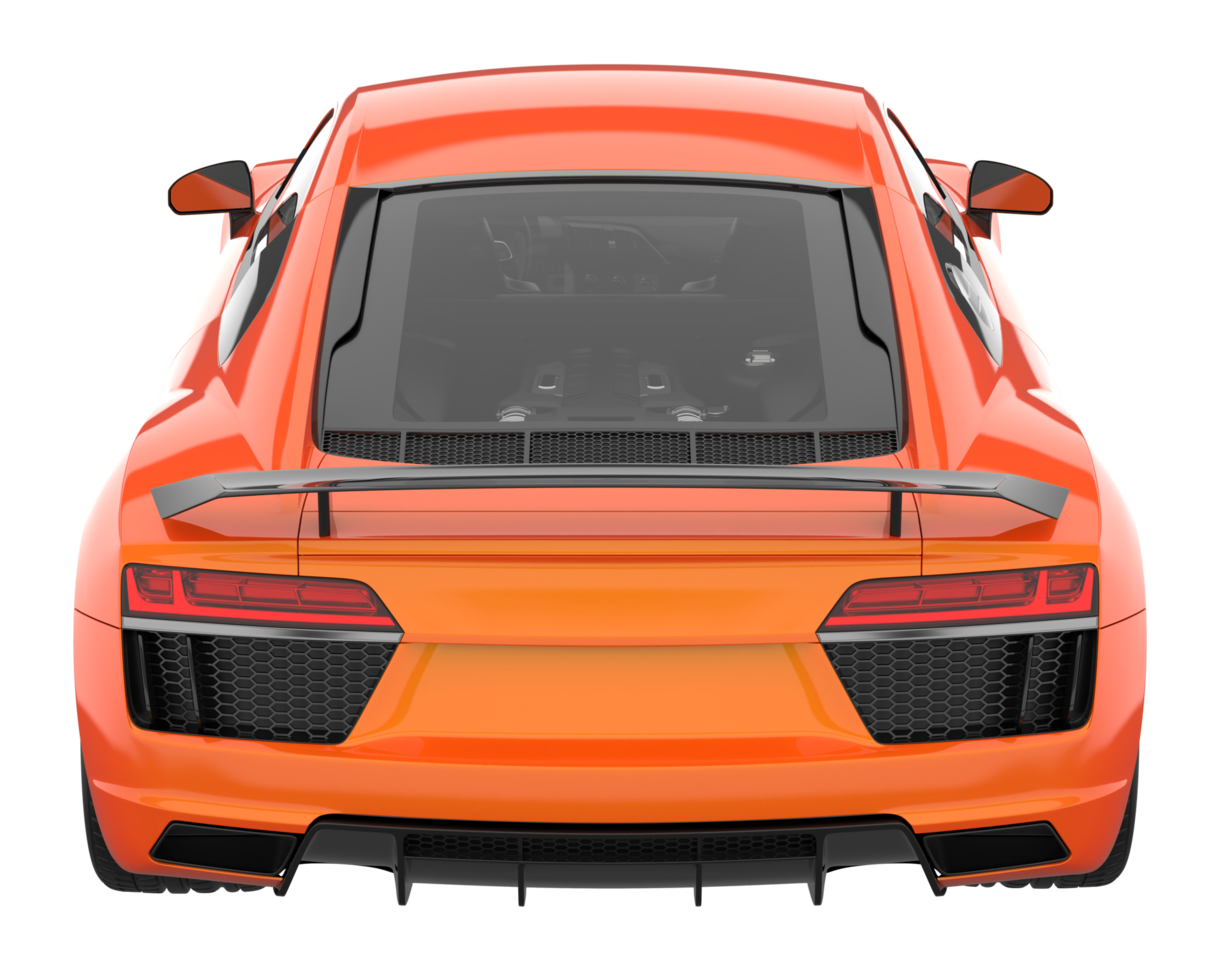 Sport car isolated on transparent background. 3d rendering - illustration png