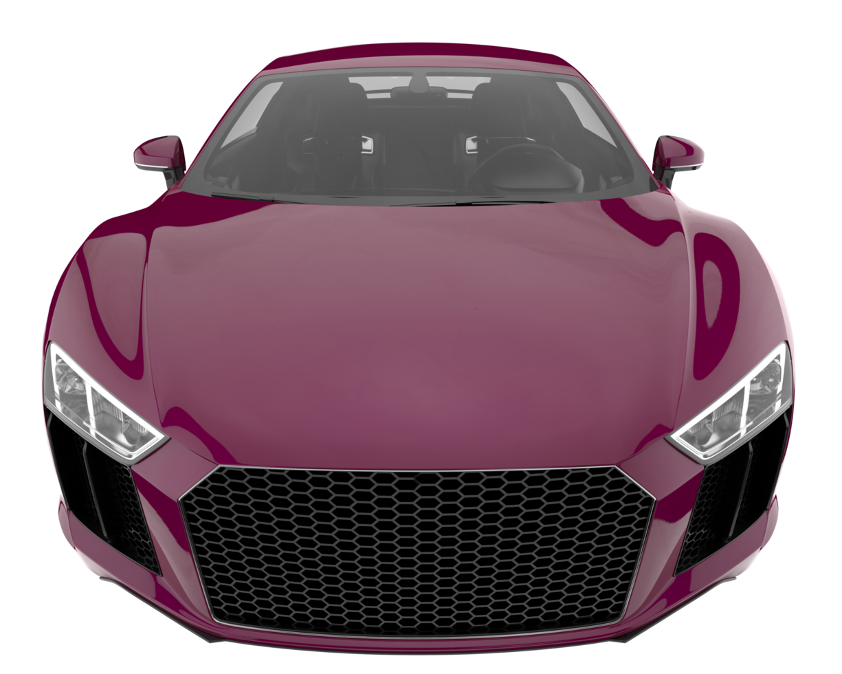 Sport car isolated on transparent background. 3d rendering - illustration png