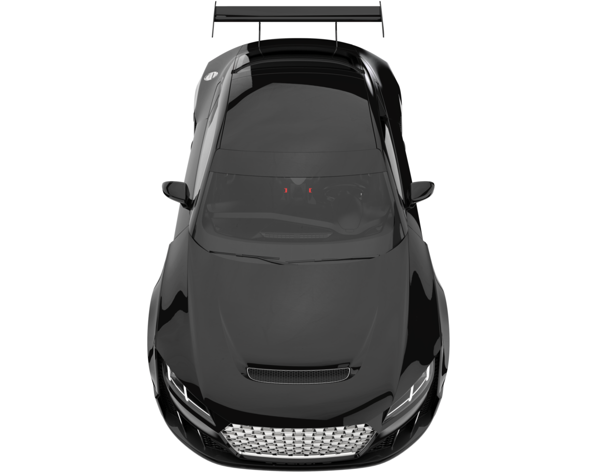 voiture de sport isolée sur fond transparent. rendu 3d - illustration png