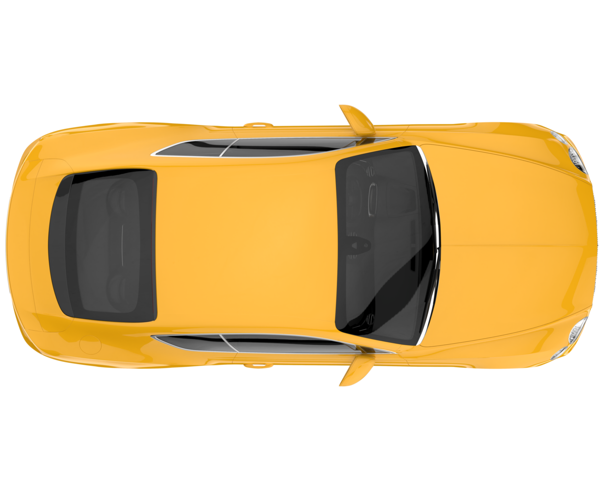 Sport car isolated on transparent background. 3d rendering - illustration png