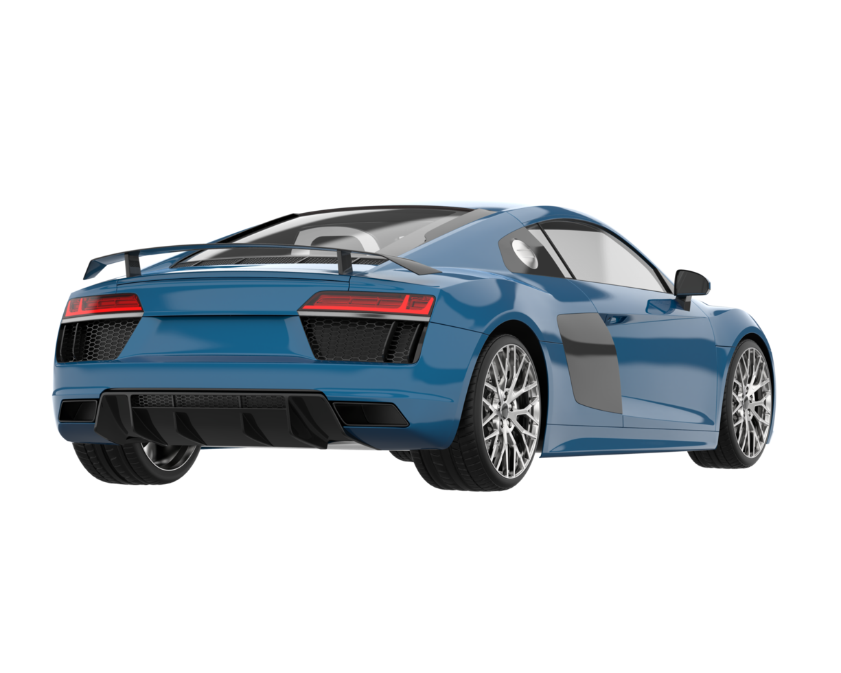 Sport car isolated on transparent background. 3d rendering - illustration png