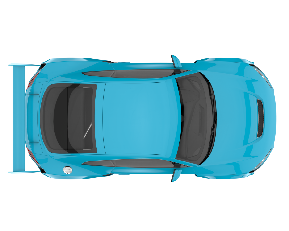 Sport car isolated on transparent background. 3d rendering - illustration png
