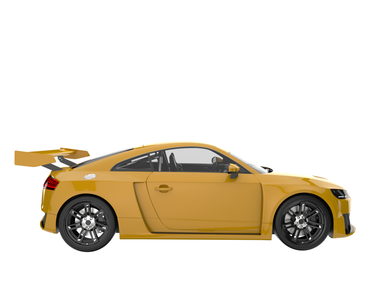 Sport car isolated on transparent background. 3d rendering - illustration png