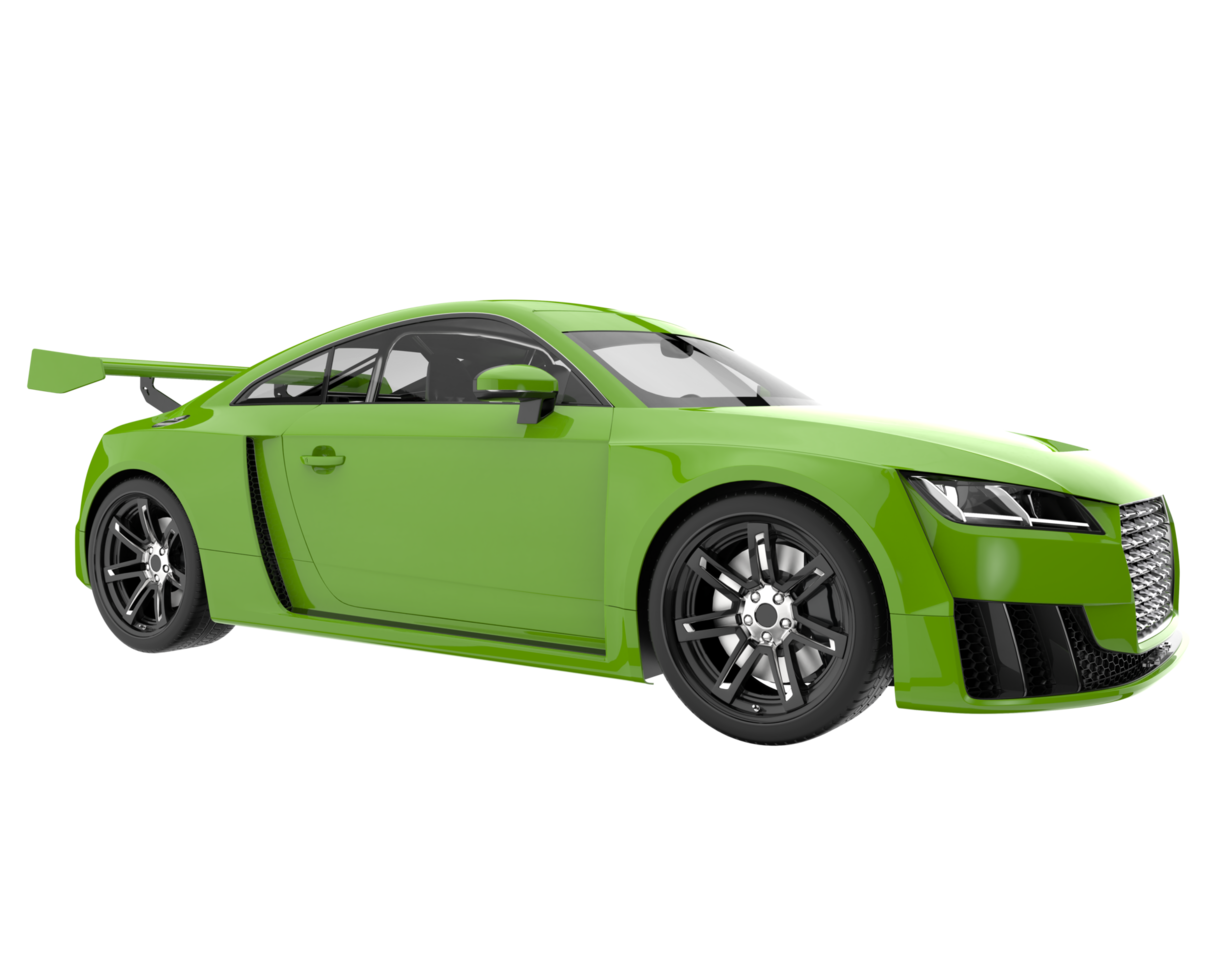 sport auto geïsoleerd Aan transparant achtergrond. 3d renderen - illustratie png