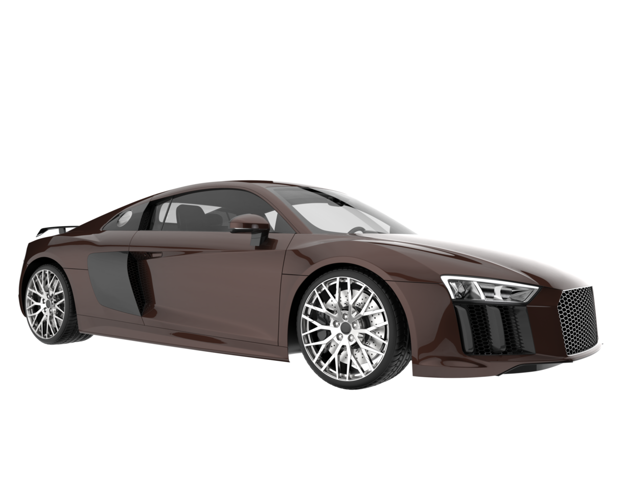 Sport car isolated on transparent background. 3d rendering - illustration png