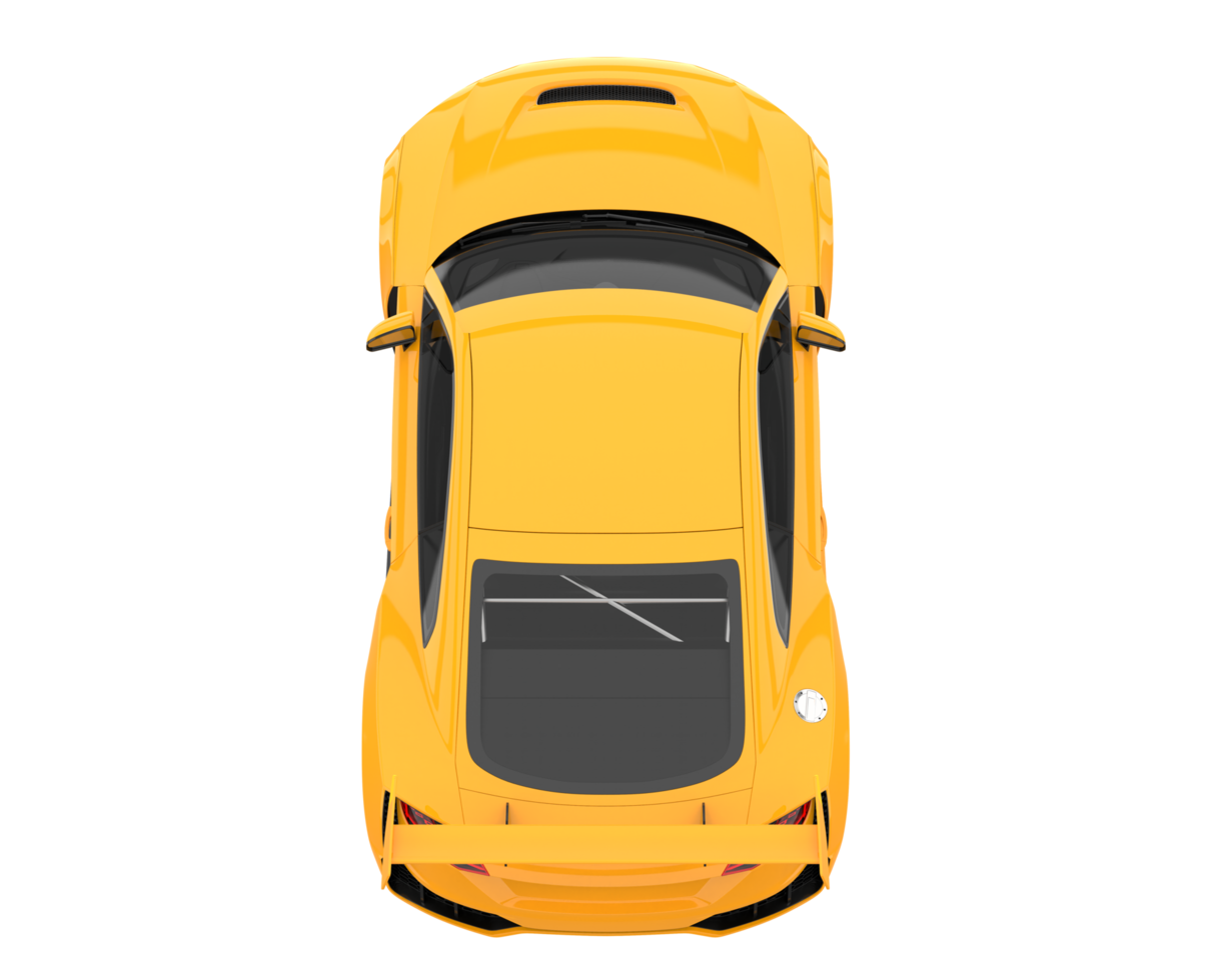 Sport car isolated on transparent background. 3d rendering - illustration png