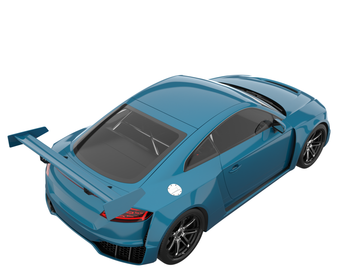 Sport car isolated on transparent background. 3d rendering - illustration png