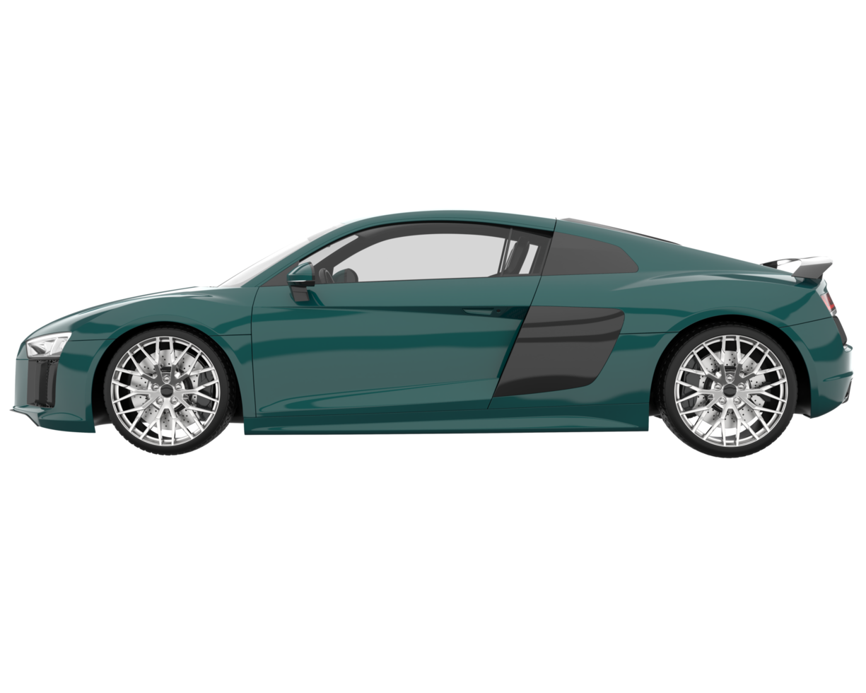 Sport car isolated on transparent background. 3d rendering - illustration png