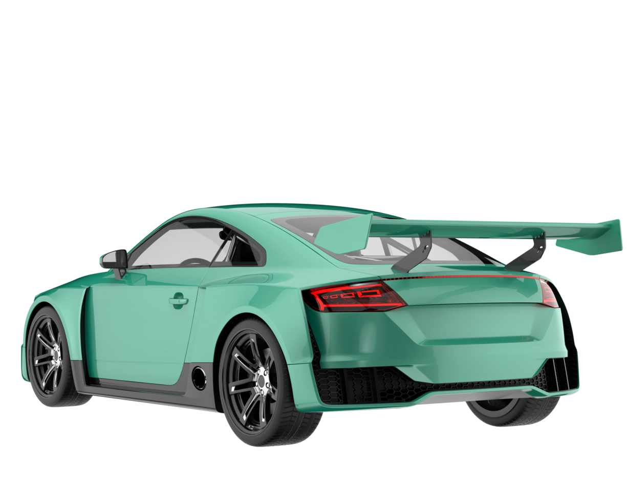 Sport car isolated on transparent background. 3d rendering - illustration png