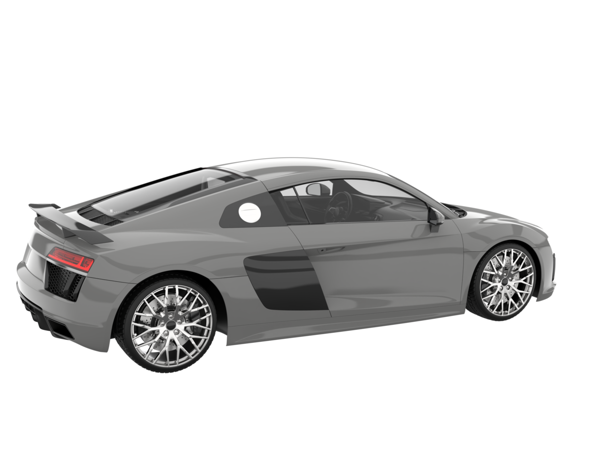 Sport car isolated on transparent background. 3d rendering - illustration png