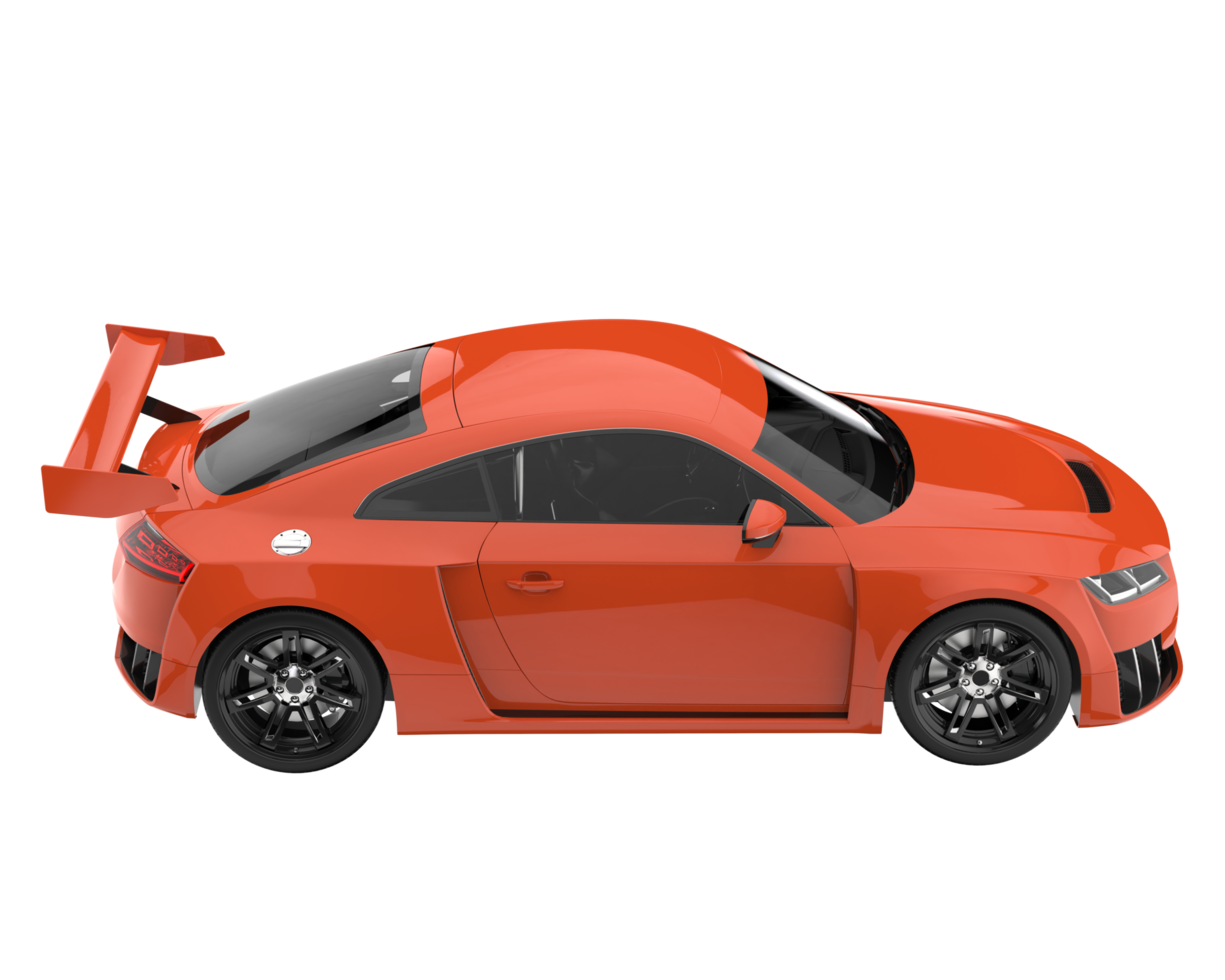 Sport car isolated on transparent background. 3d rendering - illustration png