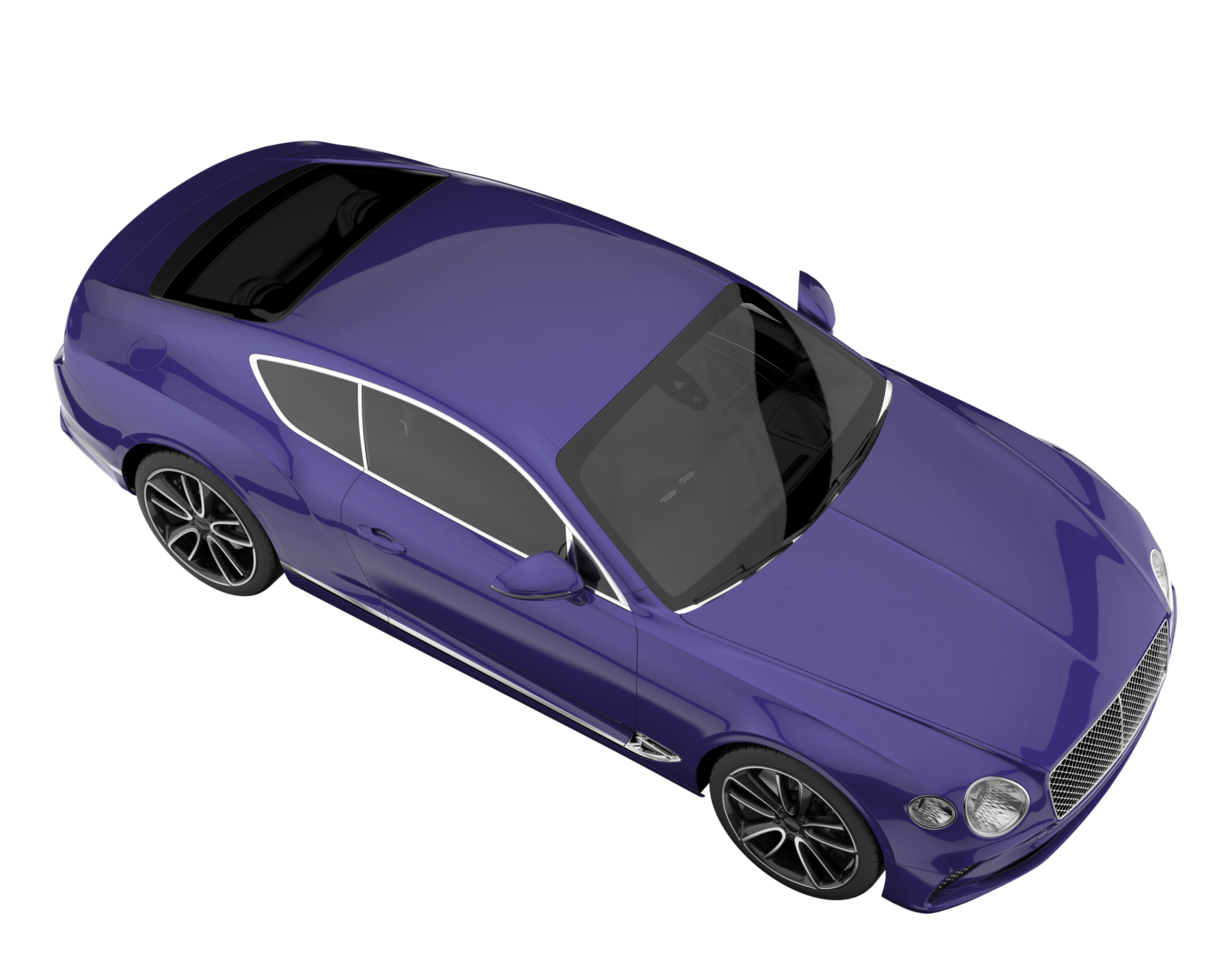 Sport car isolated on transparent background. 3d rendering - illustration png