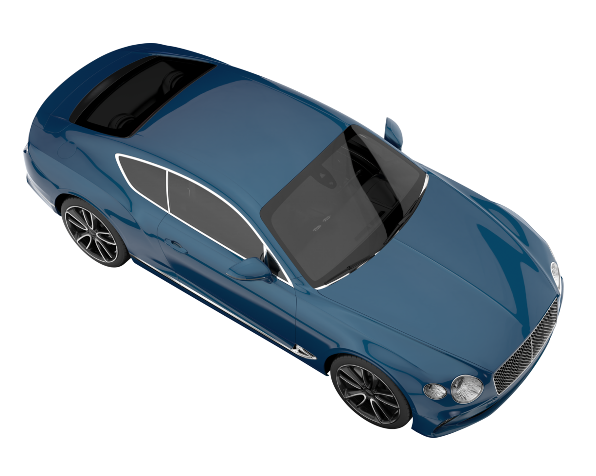 Sport car isolated on transparent background. 3d rendering - illustration png