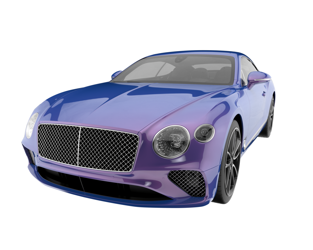 Sport car isolated on transparent background. 3d rendering - illustration png