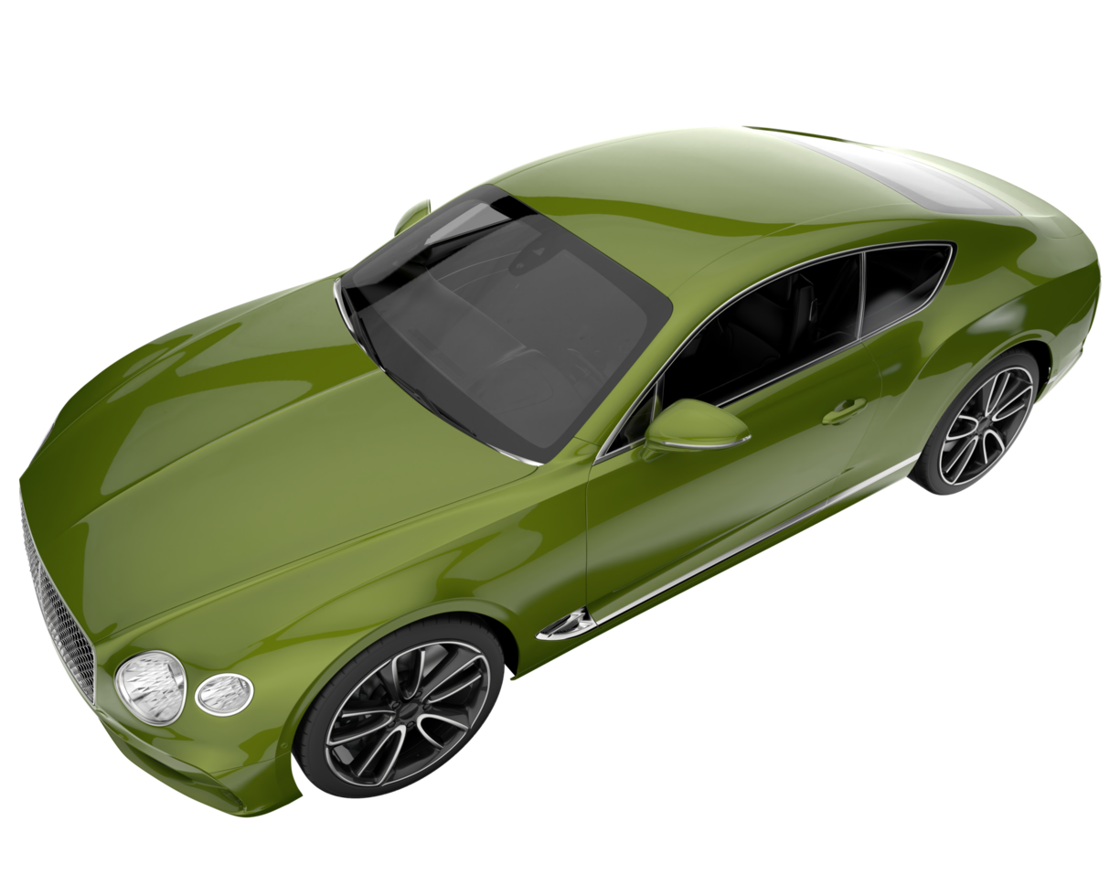 Sport car isolated on transparent background. 3d rendering - illustration png