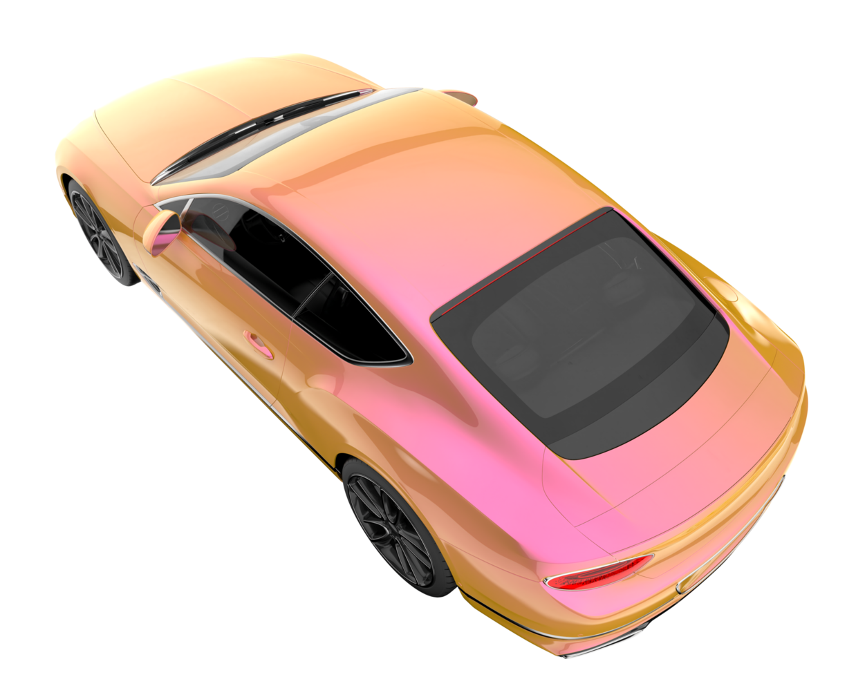 Sport car isolated on transparent background. 3d rendering - illustration png