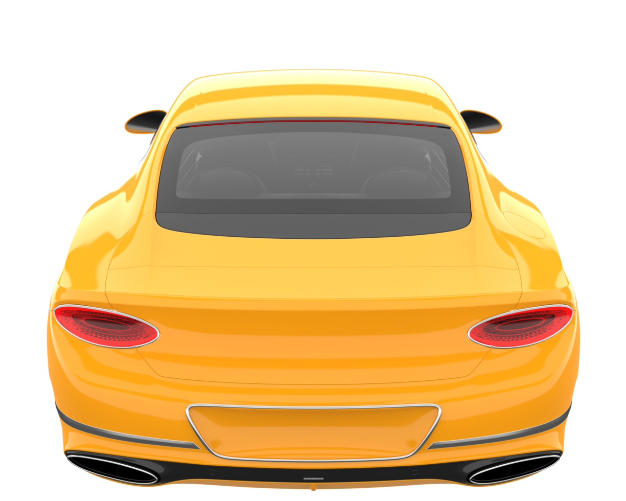 Sport car isolated on transparent background. 3d rendering - illustration png