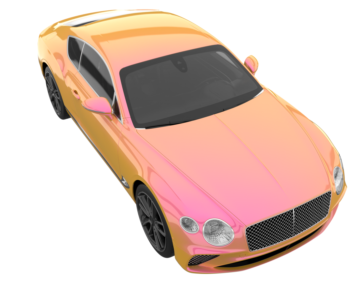 Sport car isolated on transparent background. 3d rendering - illustration png