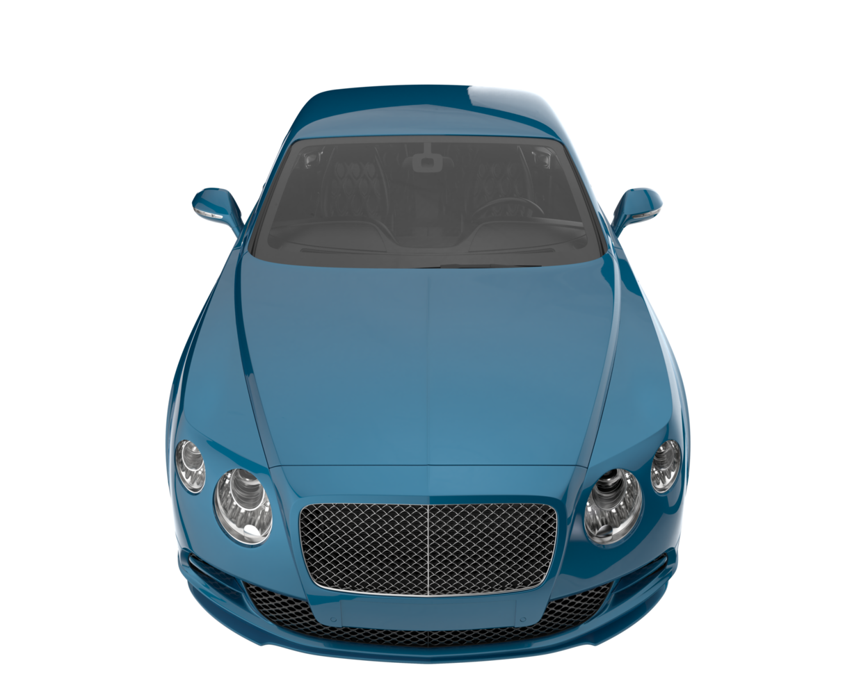 Sport car isolated on transparent background. 3d rendering - illustration png