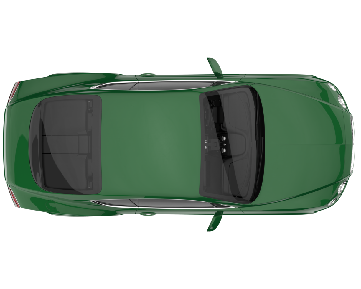 voiture de sport isolée sur fond transparent. rendu 3d - illustration png