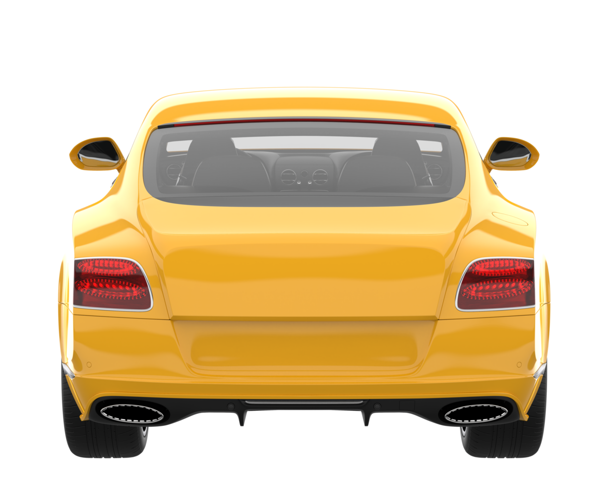 Sport car isolated on transparent background. 3d rendering - illustration png