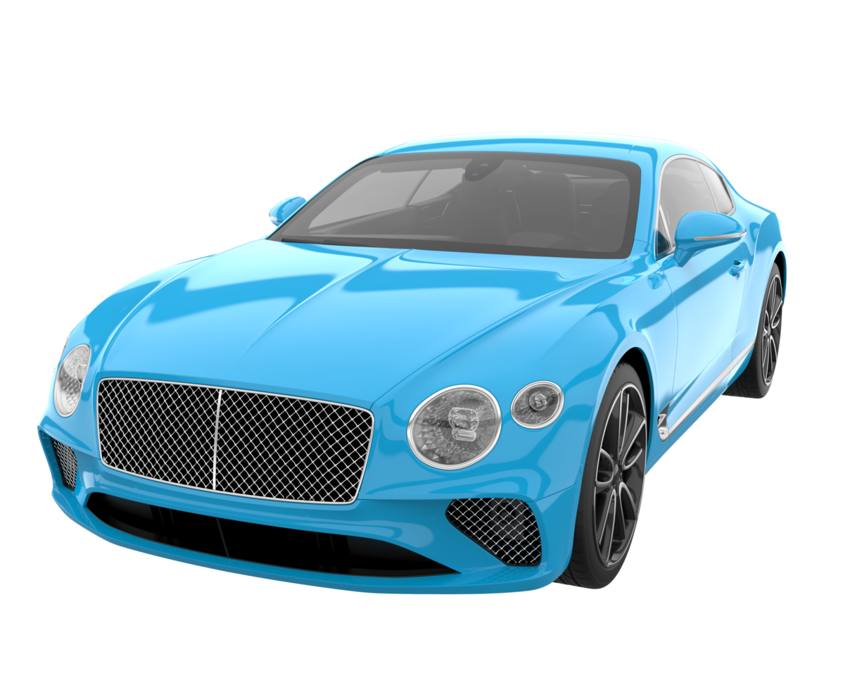 Sport car isolated on transparent background. 3d rendering - illustration png