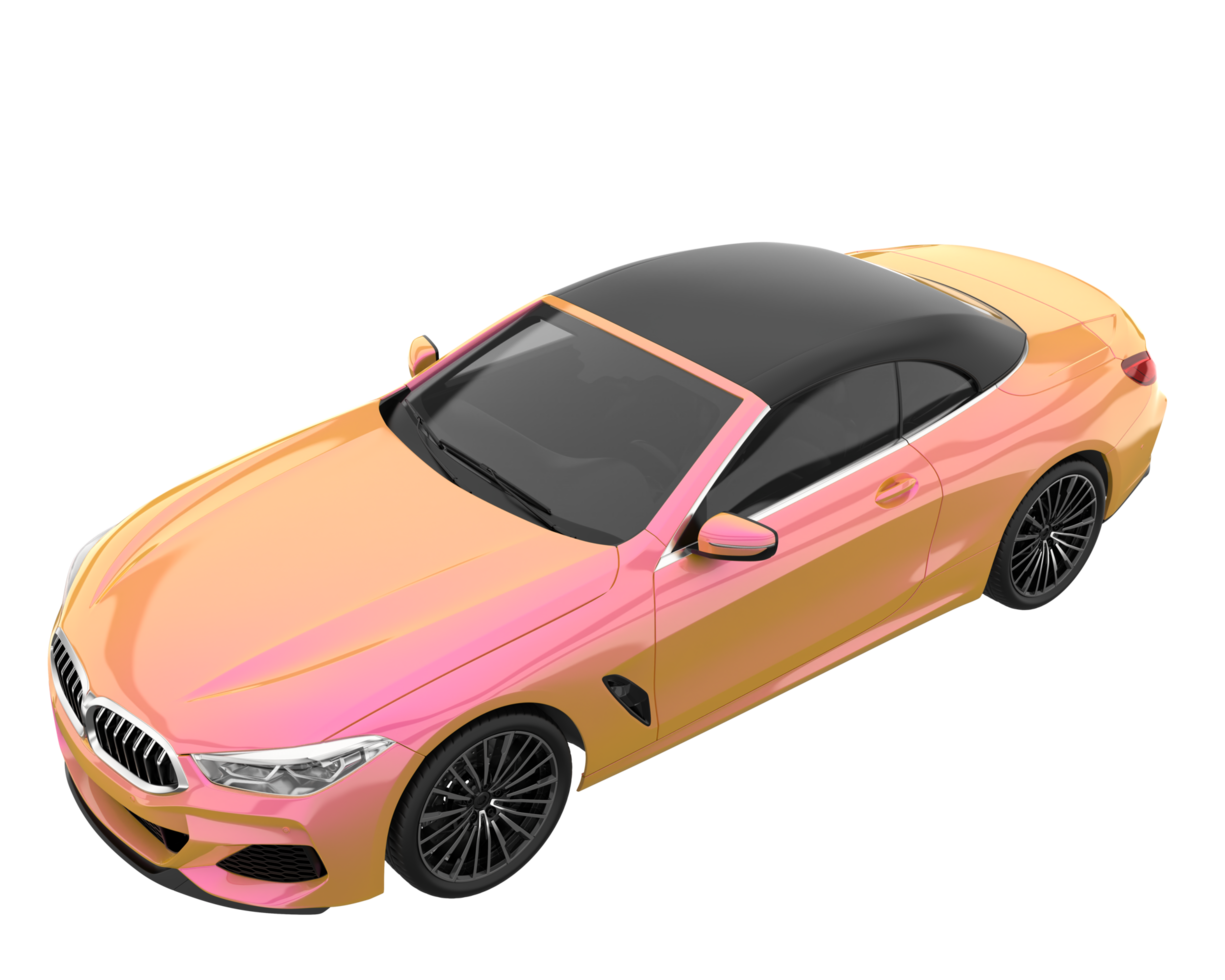 Sport car isolated on transparent background. 3d rendering - illustration png