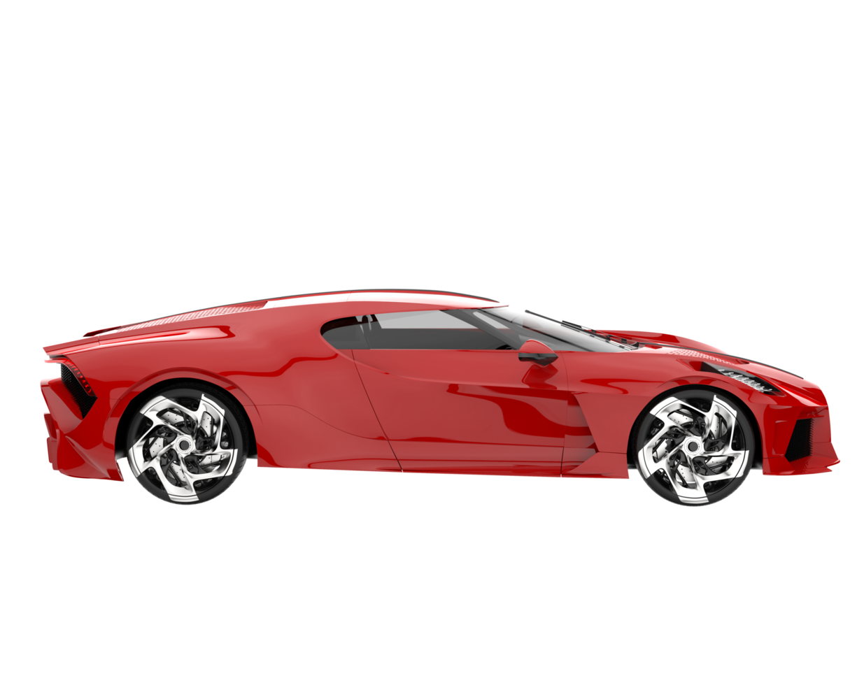 Sport car isolated on transparent background. 3d rendering - illustration png