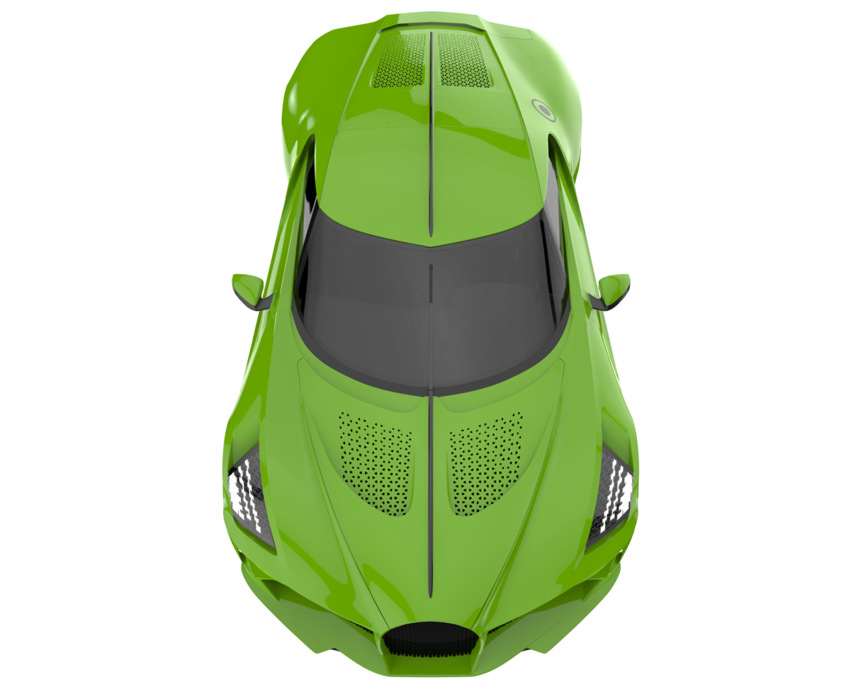 Sport car isolated on transparent background. 3d rendering - illustration png