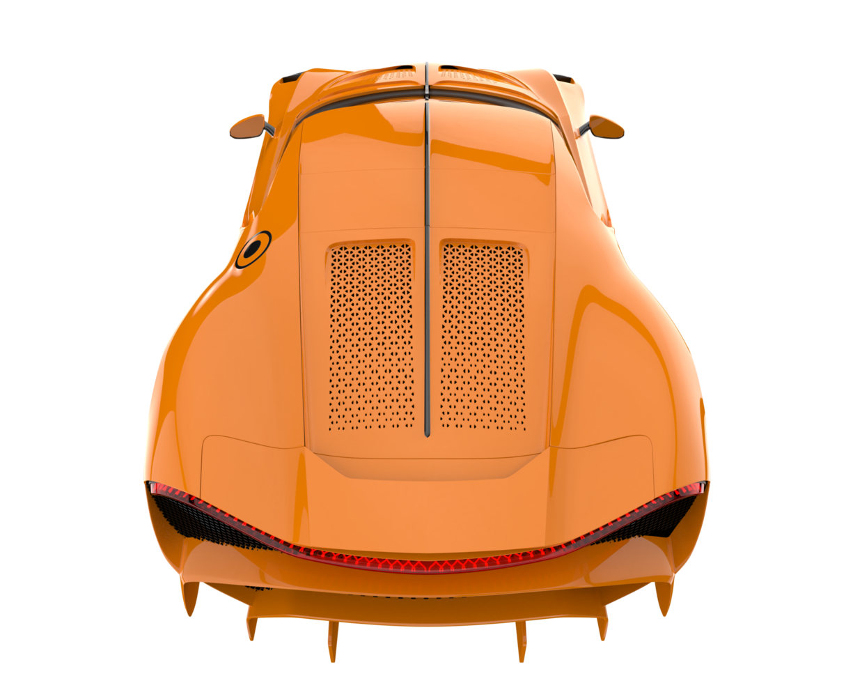 Sport car isolated on transparent background. 3d rendering - illustration png