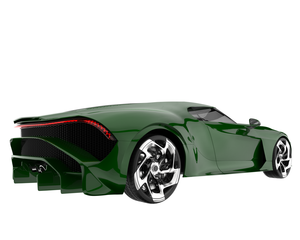 Sport car isolated on transparent background. 3d rendering - illustration png