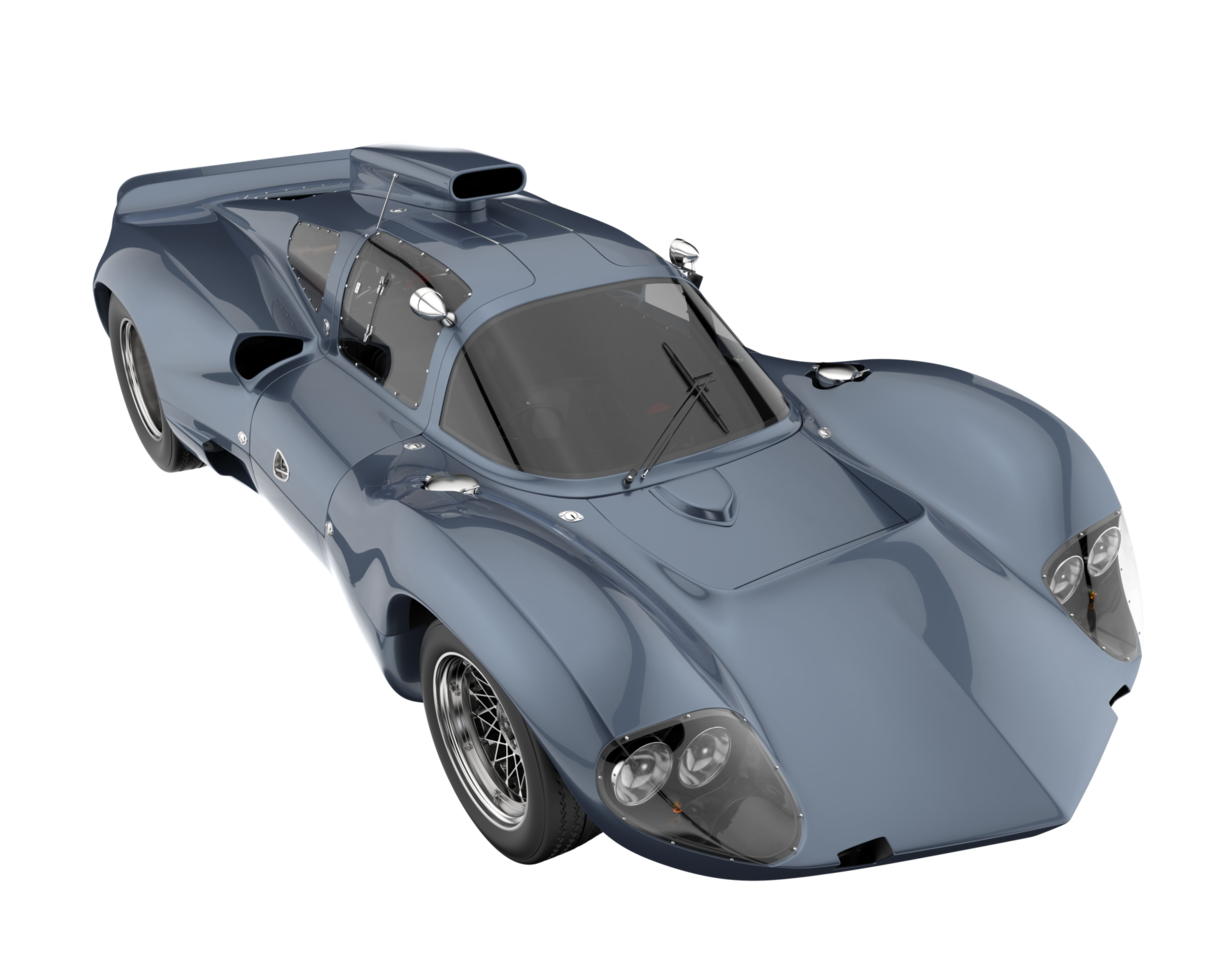 Sport car isolated on transparent background. 3d rendering - illustration png