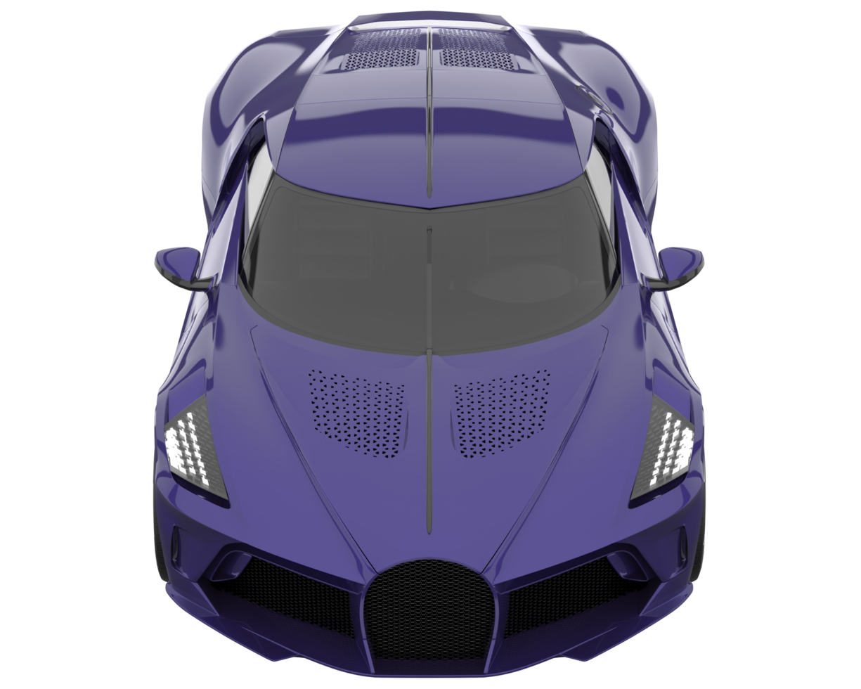 Sport car isolated on transparent background. 3d rendering - illustration png