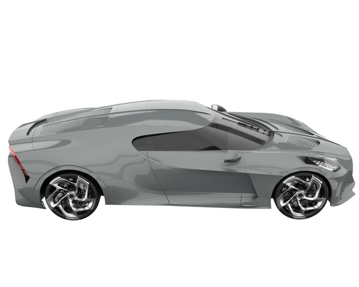Sport car isolated on transparent background. 3d rendering - illustration png