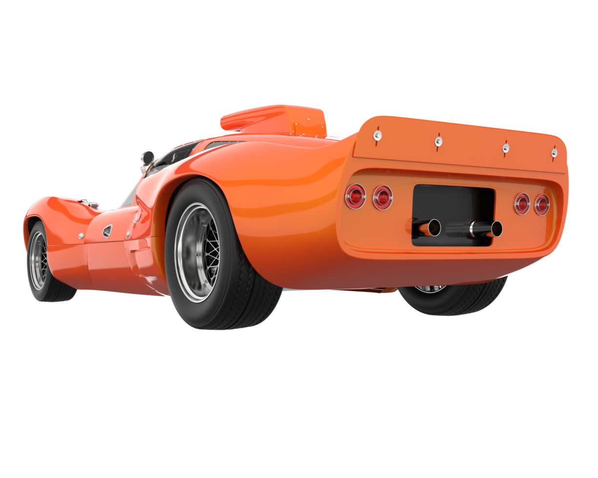Sport car isolated on transparent background. 3d rendering - illustration png