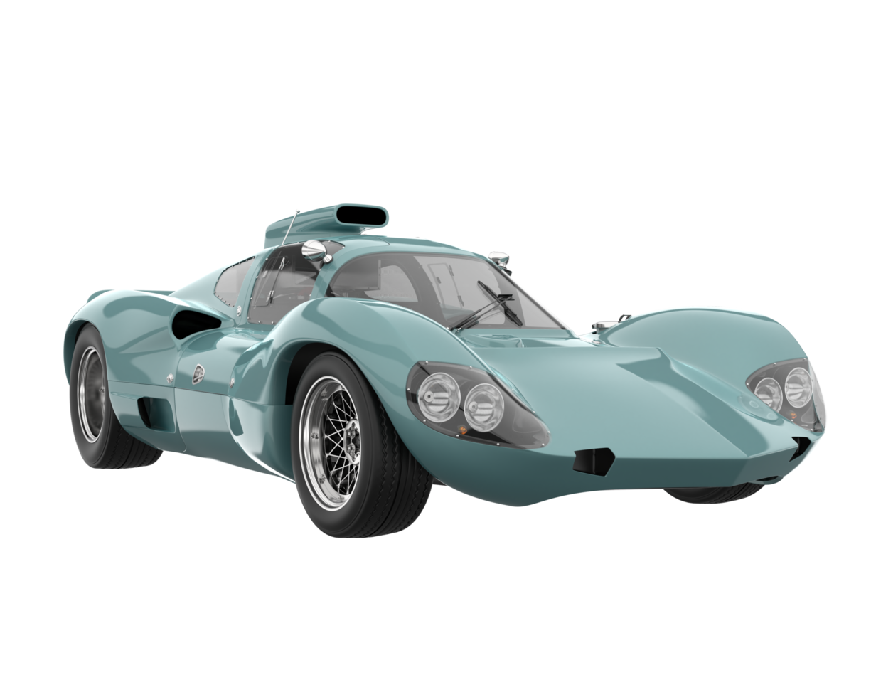 Sport car isolated on transparent background. 3d rendering - illustration png