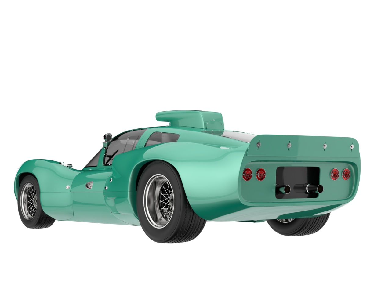 Sport car isolated on transparent background. 3d rendering - illustration png