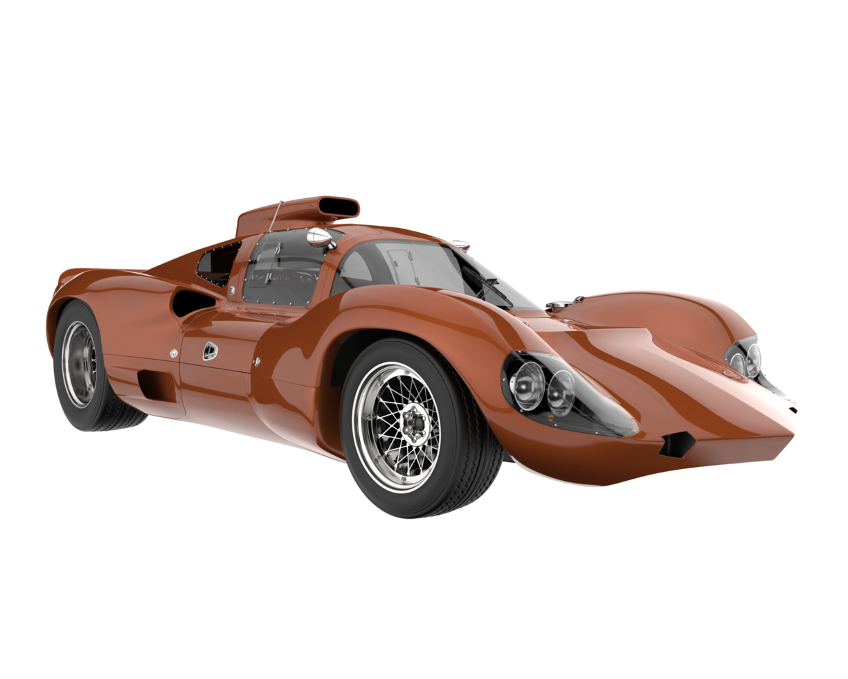 Sport car isolated on transparent background. 3d rendering - illustration png