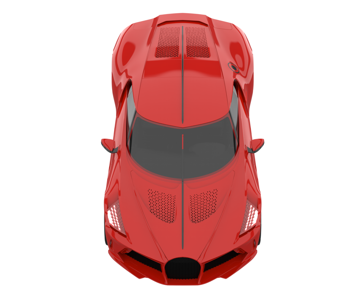 Sport car isolated on transparent background. 3d rendering - illustration png