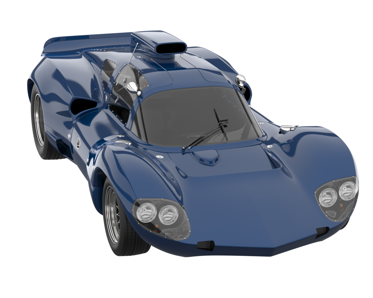 Sport car isolated on transparent background. 3d rendering - illustration png