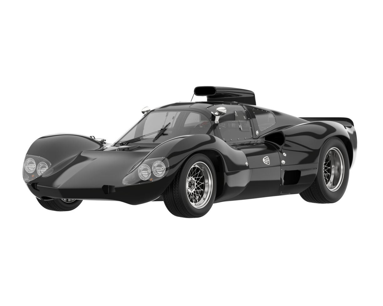 Sport car isolated on transparent background. 3d rendering - illustration png