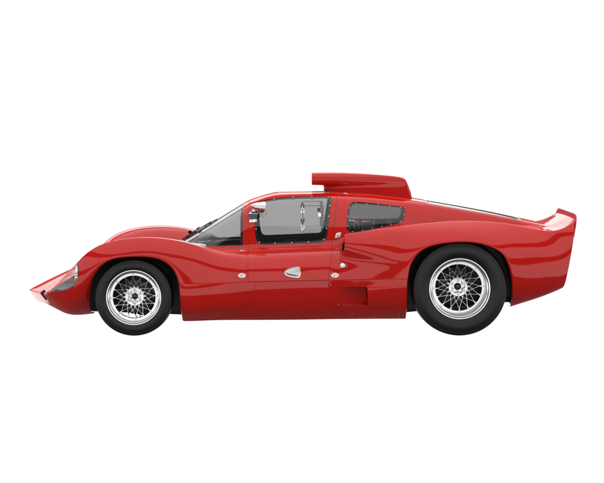 Sport car isolated on transparent background. 3d rendering - illustration png